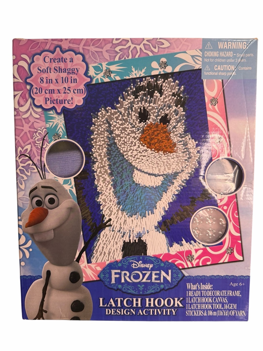 Disney Frozen Olaf Latch Hook Design Activity Kit Craft Set New Unused